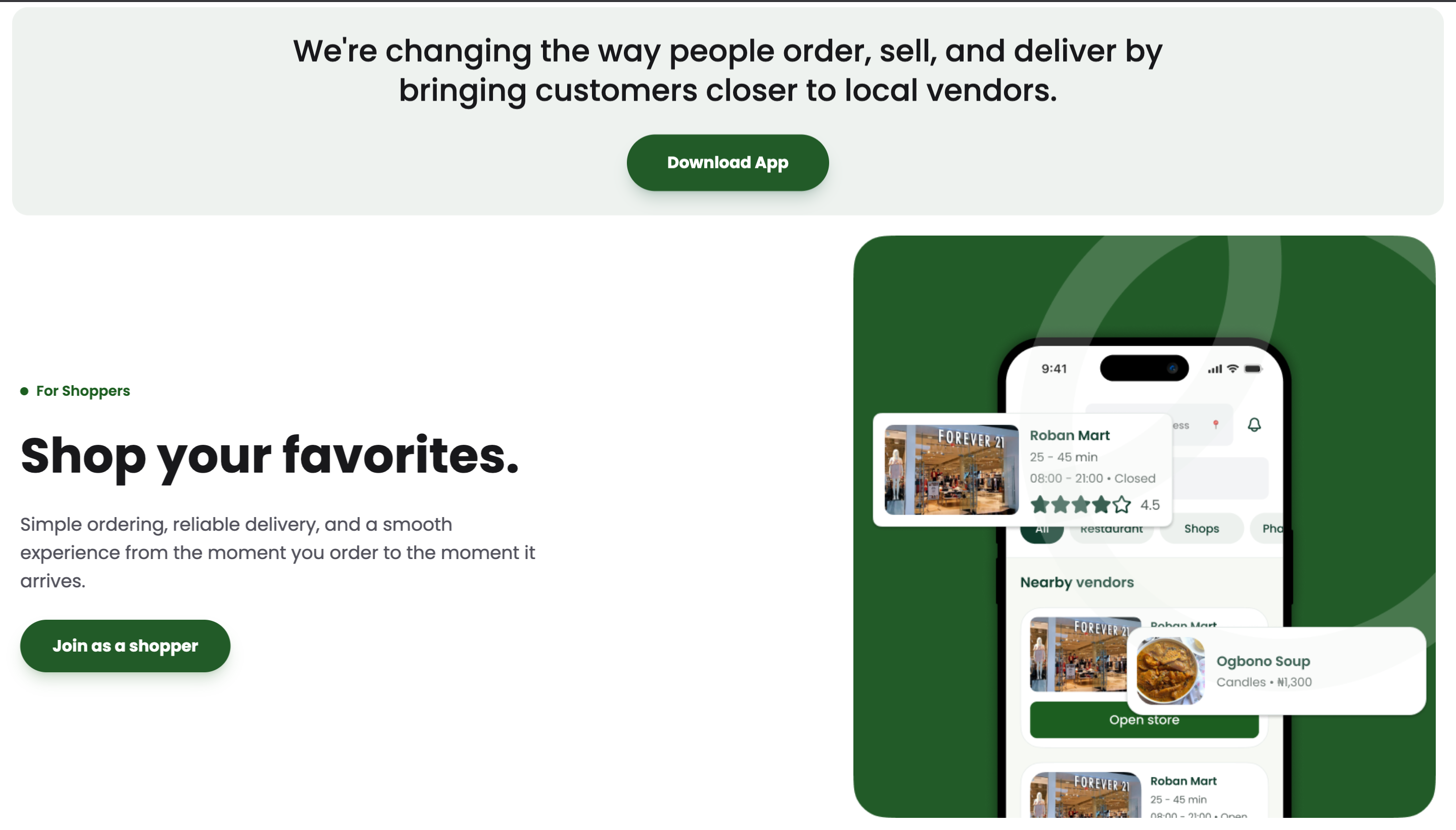 GetYovo – Delivery Mobile Application